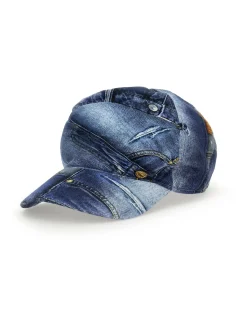 BASEBALL CAP DENIM PRINT