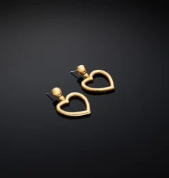 BOLD BIG HEART EARRINGS