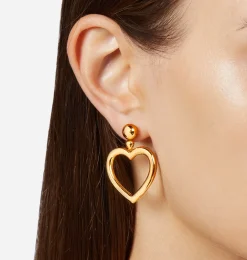 BOLD BIG HEART EARRINGS