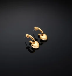 BOLD HEART HOOP EARRINGS