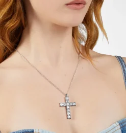 CLASSIC CROSS BIG PENDANT NECKLACE