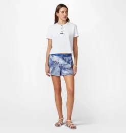 DENIM PRINT SHORT PYJAMAS