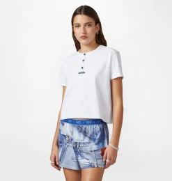 DENIM PRINT SHORT PYJAMAS