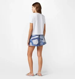 DENIM PRINT SHORT PYJAMAS