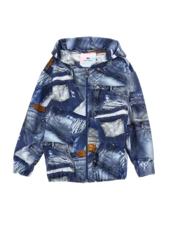 DENIM PRINT SWEATSHIRT