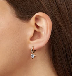 EARRINGS WITH FIRST LOVE PENDANT
