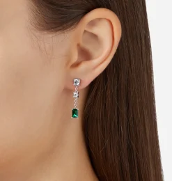 EMERALD PENDANT EARRINGS