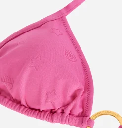 EYE STAR ALL-OVER BIKINI TOP