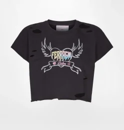 FERRAGNI PUNK CROP T-SHIRT