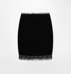 LOGOMANIA KNIT MINISKIRT