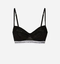 LOGOMANIA LACE BALCONETTE BRA