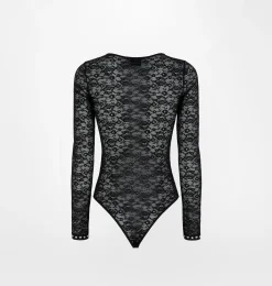 LOGOMANIA LACE BODYSUIT
