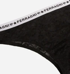 LOGOMANIA LACE BRAZILIAN BRIEF