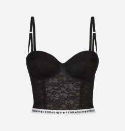 LOGOMANIA LACE CORSET