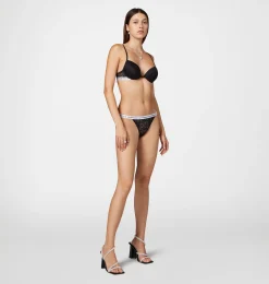 LOGOMANIA LACE PUSH-UP BRA