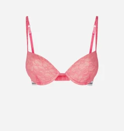 LOGOMANIA LACE PUSH-UP BRA