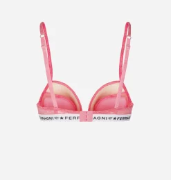 LOGOMANIA LACE PUSH-UP BRA