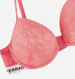 LOGOMANIA LACE PUSH-UP BRA