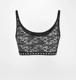 LOGOMANIA LACE TOP