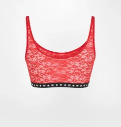 LOGOMANIA LACE TOP