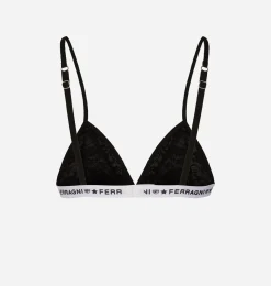 LOGOMANIA LACE TRIANGLE BRA