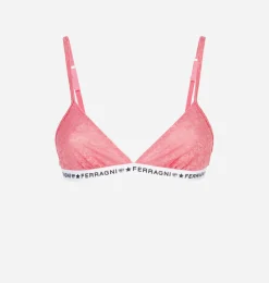 LOGOMANIA LACE TRIANGLE BRA