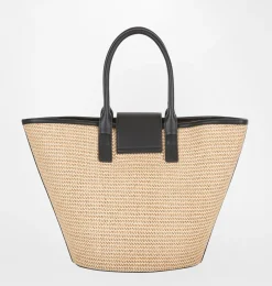RAFFIA TOTE BAG