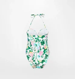 ROSES PUSH-UP ONE-PIECE SWIMSUIT