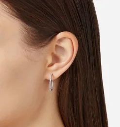 SILVER BIG HOOP EARRINGS