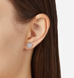 SILVER HEART EARRINGS
