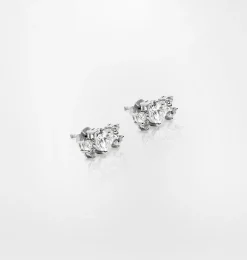 SILVER LOBE EARRINGS