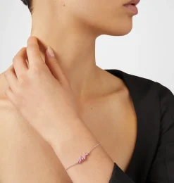 SILVER PINK BRACELET