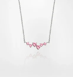 SILVER PINK NECKLACE