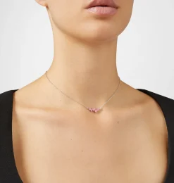 SILVER PINK NECKLACE
