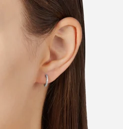 SILVER SMALL HOOP EARRINGS