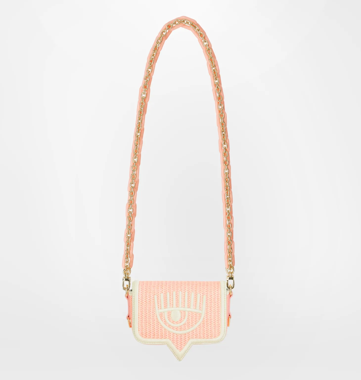 SMALL RAFFIA EYELIKE BAG