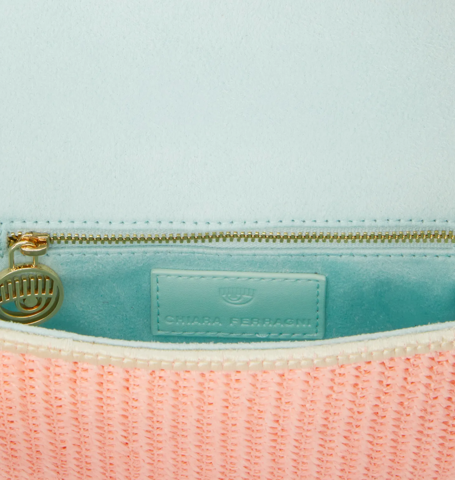 SMALL RAFFIA EYELIKE BAG