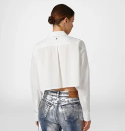 STRASS CROP SHIRT