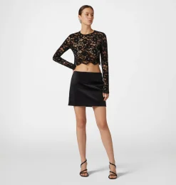 VELVET MINISKIRT