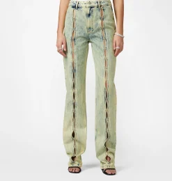 WASHED DENIM JEANS